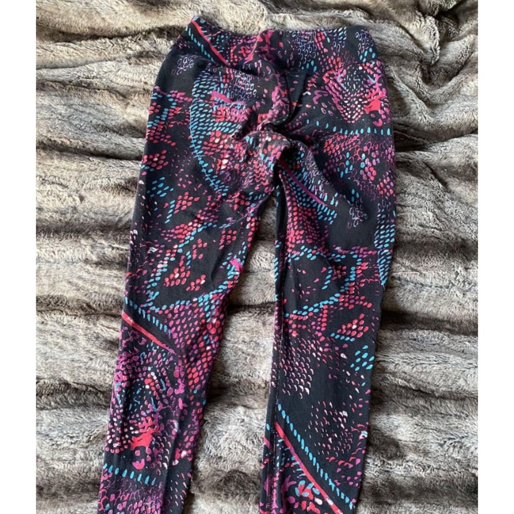 Reebok Multi-Colored Highwaisted Workout Leggings